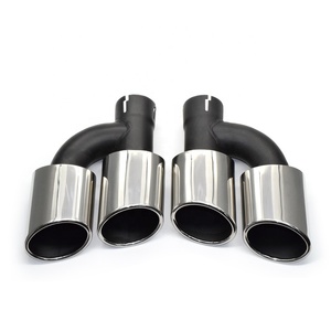 Embout d'échappement en acier inoxydable 304 SYPES pour Audi A4 A5 A6 A7, mise à niveau S4 S5 S6 S7, embout de tuyau d'échappement à quatre sorties, embout de silencieux, embout de tuyau d'échappement - Product Image 1