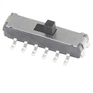 מתג מיני שקופיות 4P2T SMT מקצועי 12V DC 50mA מתג שקופיות קטן למייבש שיער