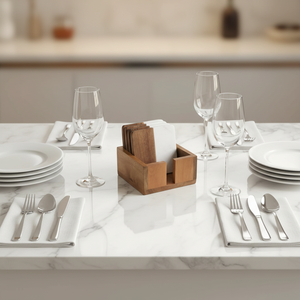 Posavasos <span class=keywords><strong>de</strong></span> Madera <span class=keywords><strong>de</strong></span> Acacia <span class=keywords><strong>de</strong></span> Diseño Único, Hexagonales, Redondos, Cuadrados, Personalizados, <span class=keywords><strong>de</strong></span> Madera y Mármol para el Hogar - Product Image 5