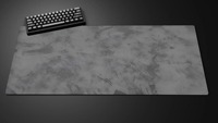 Tapis de souris de jeu PC élégant en caoutchouc lisse à texture grise Tapis de jeu Teclado Tapis de bureau pour ordinateur portable 900X400