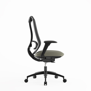 Chaise de bureau ergonomique pivotante blanche en maille synthétique à dossier moyen pour la maison et le bureau – Vente en gros à prix réduit - Product Image 3
