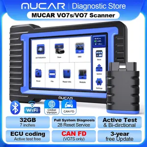 Sistema completo Scanner MUCAR VO7S OBD2 diagnostica 28 strumento diagnostico Reset ECU codifica Test attivo/bidirezionale gratuito per tutte le auto