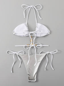 Viviblook Z305ST02 Traje de Baño Nuevo para Mujer, Bikini de Dos Piezas con Tanga, Conjunto de Bikini Halter, Traje de Baño para Mujer - Product Image 4