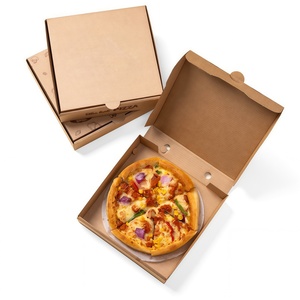 Caja para Pizza para Llevar, Envase de Comida Rápida, Caja de Cartón Corrugado Desechable para Entrega de <span class=keywords><strong>Pizzería</strong></span> - Product Image 6