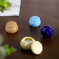 MSH Home Mini pot en céramique de 20ml fait main avec logo personnalisé pour thé aux bonbons en grains de café