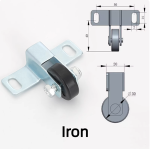 Ruedas Elevadoras para Puertas de Armarios de Productos de Ferretería TS105 para Uso en Hospitales, Escuelas, Baños y Cocinas, Capacidad de Carga >90 kg, Rodamiento de Rodillos - Product Image 5