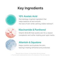 Sérum apaisant et équilibrant à l'acide azélaïque, contrôle du sébum, clarifiant, niacinamide, panthénol, squalane, sérum pour le visage pour hommes, 30 ml