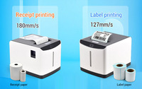 Imprimante d'étiquettes thermiques Xprinter Xp-T371U 3 pouces avec double mode d'impression d'étiquettes et de reçus pour l'impression de codes-barres
