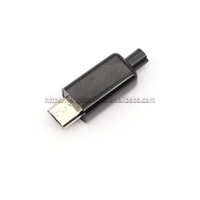 Conector macho Micro USB de 5 pines, soldadura negra/blanca para accesorios de cable de datos DIY