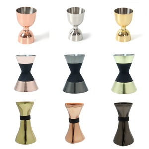 Logotipo personalizado Bartender Vodka <span class=keywords><strong>Whisky</strong></span> Cocktail Herramienta de medición Premium Bell Jigger con medidas en el interior - Product Image 6