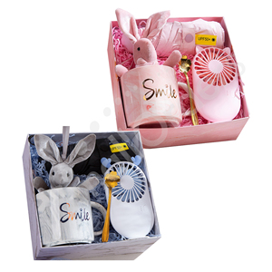Set de Regalo de Verano Naranja Personalizado con Ventilador de Mano, Vaso de Vidrio <span class=keywords><strong>y</strong></span> Toalla - Product Image 2