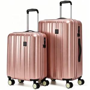 Ensemble de bagages légers en ABS+PC, 2 pièces, coque <span class=keywords><strong>rigide</strong></span>, 8 <span class=keywords><strong>roues</strong></span>, taille <span class=keywords><strong>cabine</strong></span>, sac de transport à roulettes, faible MOQ, OEM, usine de valises - Product Image 3