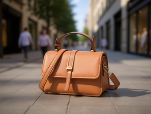 Borsa a Tracolla da Donna in Microfibra Sintetica con Chiusura a Scatto, per Uso Quotidiano - Product Image 2