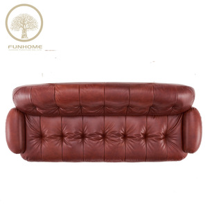 Juego de Sofás Seccionales de Cuero Italiano de Estilo Moderno y Lujo Ligero con Asientos Reclinables para Uso en Hoteles, <span class=keywords><strong>Muebles</strong></span> para el Hogar de 3 Plazas - Product Image 5