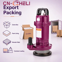 Pompe à eau submersible ZHELI Purple QDX 370W 220V, pompe électrique à haute pression pour l'irrigation et le drainage