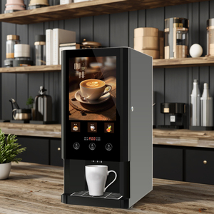 เครื่องจำหน่ายกาแฟและชาอัตโนมัติ 3 in 1 สำหรับเครื่องดื่มร้อนแบบผงสำเร็จรูป 3 ชนิด วางบนเคาน์เตอร์ - Product Image 1