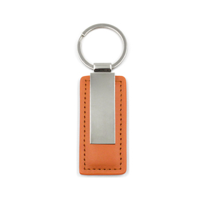 Wholesale Custom Logo Luxury Leather Keychain with Metal <b>Key</b> <b>Ring</b> Eco-Friendly Durable Design Silk Screen Printing PU Leather - Product Image 3