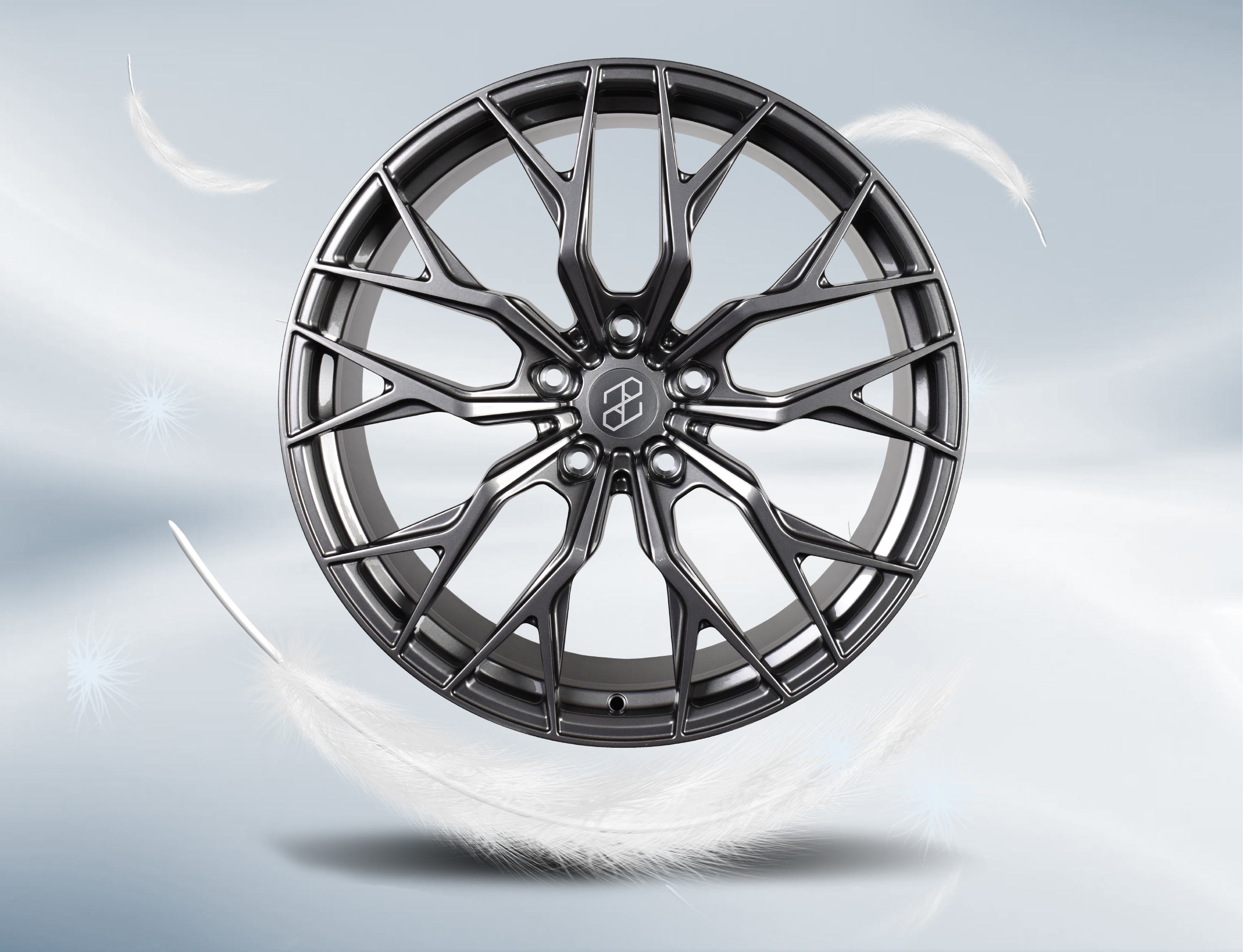 Pengzhen Forged Multi-Spoke Matte Grey Wheels for Mazda