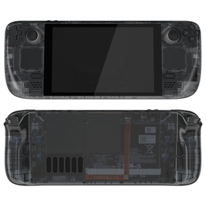 EXtremeRate Coque de remplacement transparente noire personnalisée pour Steam Deck LCD - Product Image 2