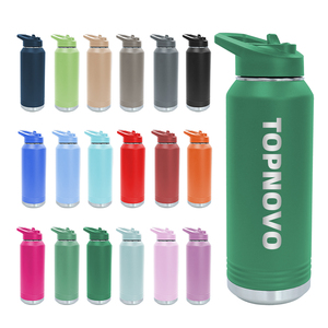 Topnovo Nouveau Produit Phare 2025 – Bouteille d'eau à large ouverture de 32 oz en acier inoxydable – Vente directe usine - Product Image 1