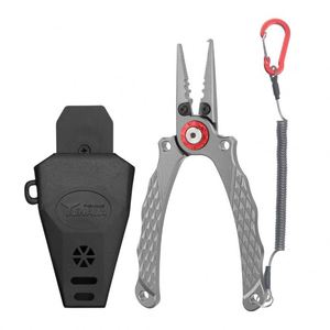 Ultra Lightweight Aluminum Alloy Integrated Lure Fishing <b>Pliers</b> - Multi-Functional <b>Split</b> <b>Ring</b> Opener, Line Cutter & Fish Gripper - Product Image 5