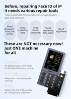 Qianli 4 en 1 iCopy Plus pour iPhone 7 à iphone 14 Face ID/LCD/vibrateur transfert programmeur EEPROM et batterie/carte d'éclairage