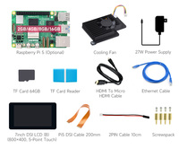 Kit Raspberry Pi 5 Waveshare avec double caméra et 2 Go/4 Go/8 Go/16 Go de RAM