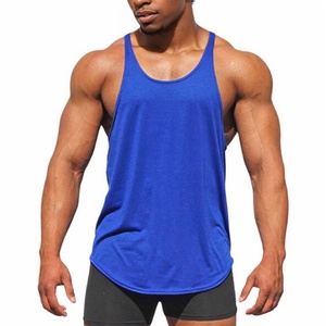OEM <b>Men's</b> Gym Tank Tops Custom Sporty Fitness Sportswear Breathable Polyester Spandex <b>Singlets</b> Stringer Bodybuilding Top Fashion - Product Image 2