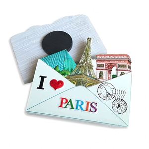 Imán de nevera minimalista con diseño de logotipo personalizado, imán de nevera francés para turistas, recuerdo turístico - Product Image 1