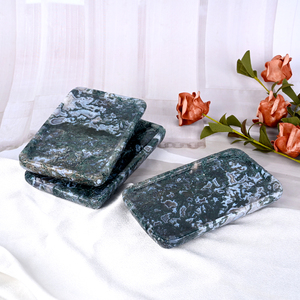Offre Spéciale : Plateau Rectangulaire en Agate Mousse Naturelle Polie à la Main, Pierre de Guérison pour Bijoux et Cadeaux - Product Image 6