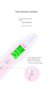 Analyseur de peau portable, testeur, mesureur d'humidité, d'huile et d'élasticité, détecteur avec batterie remplaçable, sans recharge, appareil de test facial à domicile - Product Image 5
