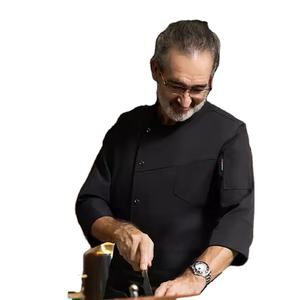 Ropa de chef personalizable para hombres Uniforme de cocina Master Chefs en restaurantes y bares - Product Image 6