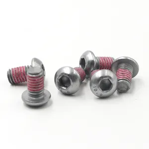 stainless steel hex socket button head screw socket button cap screws nylon patch anti-loosening screw