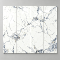 Carrelage mural en porcelaine brillant 800x2600x9mm, imitation brique, blanc ordinaire, grade C, pour décoration murale intérieure de salon