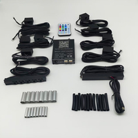 Projecteur LED 16W Météore RGBW Ciel Étoilé Kit de Plafond Étoilé Lumière d'Ambiance Télécommande APP DC12V IP54 Lumière à Fibre Optique