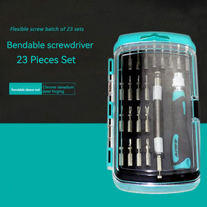 Mini Pocket Computer Eyeglass Magnetic <b>Screwdriver</b> Kit <b>Precision</b> DIY Grade Hand Tool with Steel Handle and Chrome Finish - Product Image 3