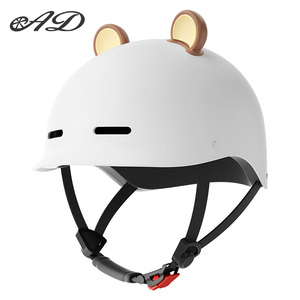 Casco de Motocicleta Personalizado de Media Cara en Material ABS, Estilo Lindo, para Verano, con Orejas Pequeñas Desmontables, Venta al Por Mayor de Fábrica AD - Product Image 6