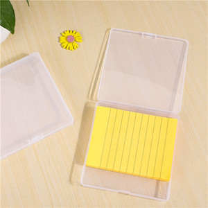 Square Transparent Plastic <b>Box</b> 10.6x10.6x1.8cm <b>With</b> <b>Lid</b> For Jewelry Gift Storage Packaging - Product Image 3