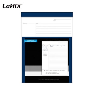 8-1/2X11-3/4 Notas de columna de señal <span class=keywords><strong>y</strong></span> sección de resumen 50Letter-Trim Hojas perforadas Regla Bloc de notas con reglas legales - Product Image 2