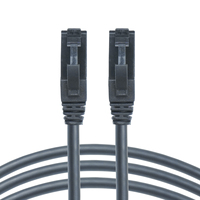 Kabel Patch Jaringan Cat6 UTP Stranded Pengiriman Cepat Warna Putih, Jaket Karet Silikon Super Fleksibel Elastis Tinggi CCA 26AWG 8P8C
