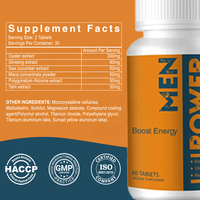 Comprimés de Maca et d'Huître pour Hommes – Amélioration des Performances, Soutien Efficace, Stimulant d'Humeur – Formule Herbal à base de Maca et de Ginseng