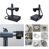 Mini machine de marquage laser à fibre 20W 30W, graveur laser portable pour métal, plastique, bagues, bijoux, machine de gravure profonde
