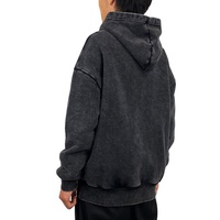 Sweat-shirts à capuche streetwear personnalisés pour hommes, en coton épais, effet vieilli, coupe oversize, brodés, collection automne