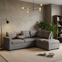 Ensemble de canapés modulaires en L de luxe moderne haut de gamme pour salon et sous-sol