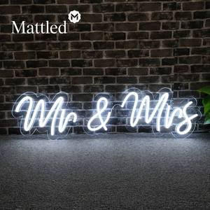 Insegna al Neon LED Personalizzata con Trasformatore, Telecomando e WiFi - "Til Death Mr & Mrs Better Together" per Decorazioni Matrimoniali - Product Image 2