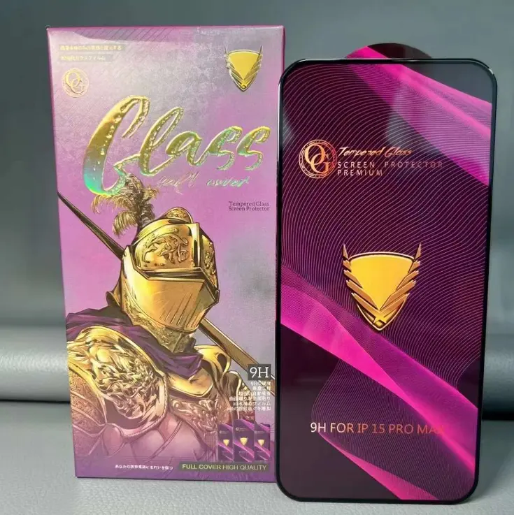 OG Golden Armor Gehärtetes Glas für iPhone 15 Pro Max Large Arc für Xiaomi 13 Lite Samsung Oppo Displays chutz folie