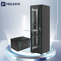 Rak Server 47u 19 inci Murah 22u 27u 37u 42u Enclosure Komputer 600x600 Kabinet Server Kabinet Jaringan yang Dapat Disesuaikan Stok Tersedia