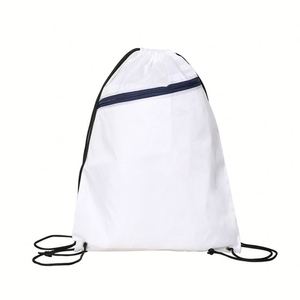 Sac de voyage en polyester avec cordon de serrage, logo imprimé personnalisé, souple, pliable et imperméable pour le basketball - Product Image 1