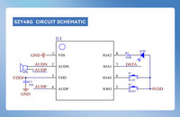 NYQUEST GPC74008C OTP Puce vocale 4 canaux à 8 secondes avec température de fonctionnement de 1,8-5,5 V et 0-70 °C pour produits multimédias et audio