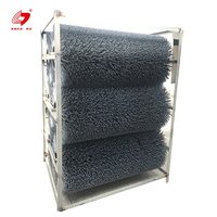 Brosse principale cylindrique en filament PP rigide certifiée ISO9001 pour balayeuse de voirie, compatible avec Dulevo 5000/6000